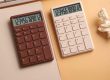 12 Digits Chocolate Portable Electronic General Purpose Calculator for Office