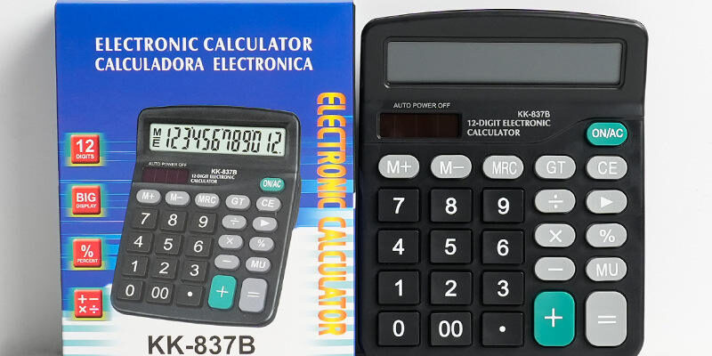 Exclusive 12-Digit Large Screen Calculator for Students and Office Use