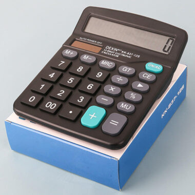 General Purpose Mini Calculator – Battery & Solar Powered for Office & Financial Use