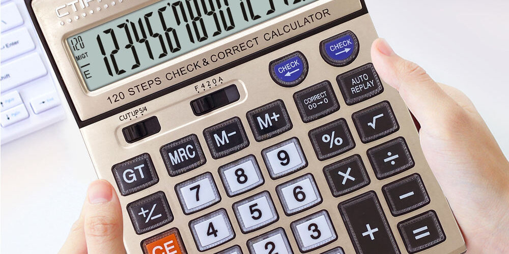 CTIFREE Customized Logo Desktop Calculator, 16 Digits Display