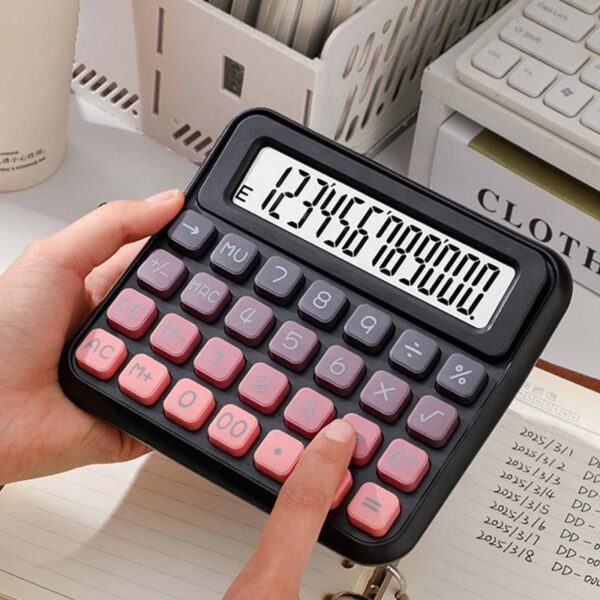 12-Digit Desktop Calculator for Business and Students, Battery Operated