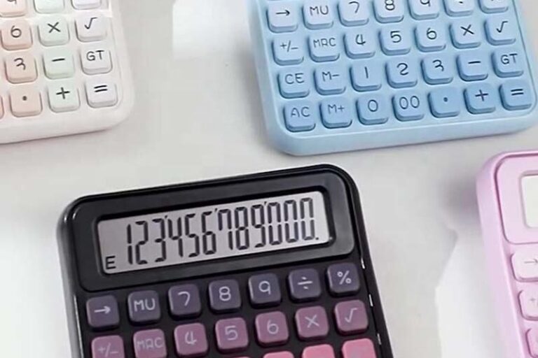 12-Digit Desktop Calculator for Business and Students, Battery Operated