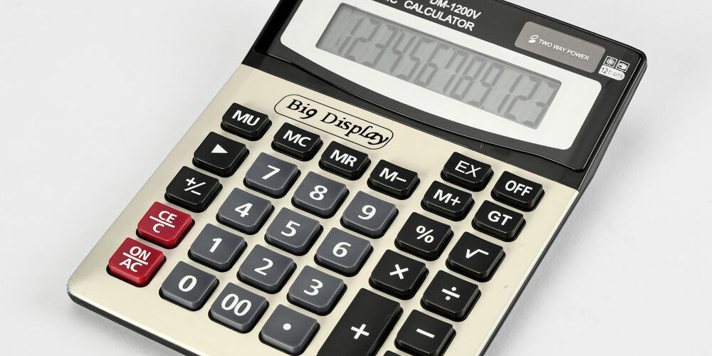 Solar Dual Power 12 Digits Scientific Calculator – Large Desktop Office Calculator