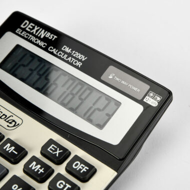Solar Dual Power 12 Digits Scientific Calculator – Large Desktop Office Calculator