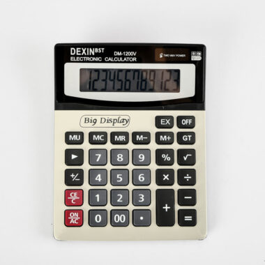 Solar Dual Power 12 Digits Scientific Calculator – Large Desktop Office Calculator