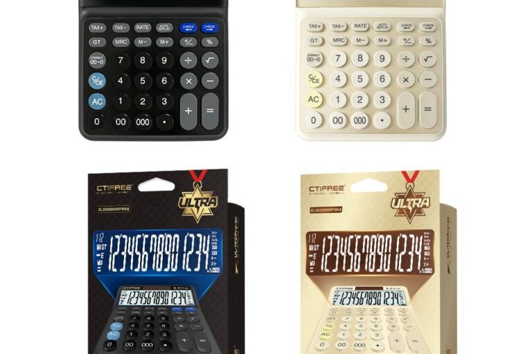 Solar Financial Desktop Calculator – Large Display for Tax, Currency & Everyday Use