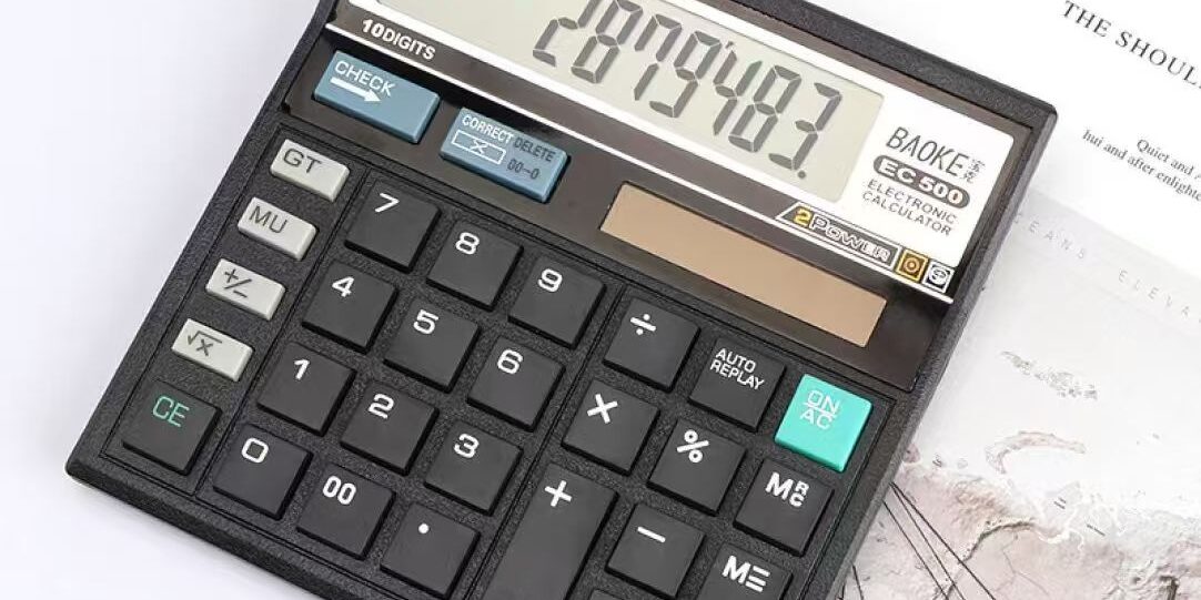 Solar Office Business Calculator for Accounting and Office Work