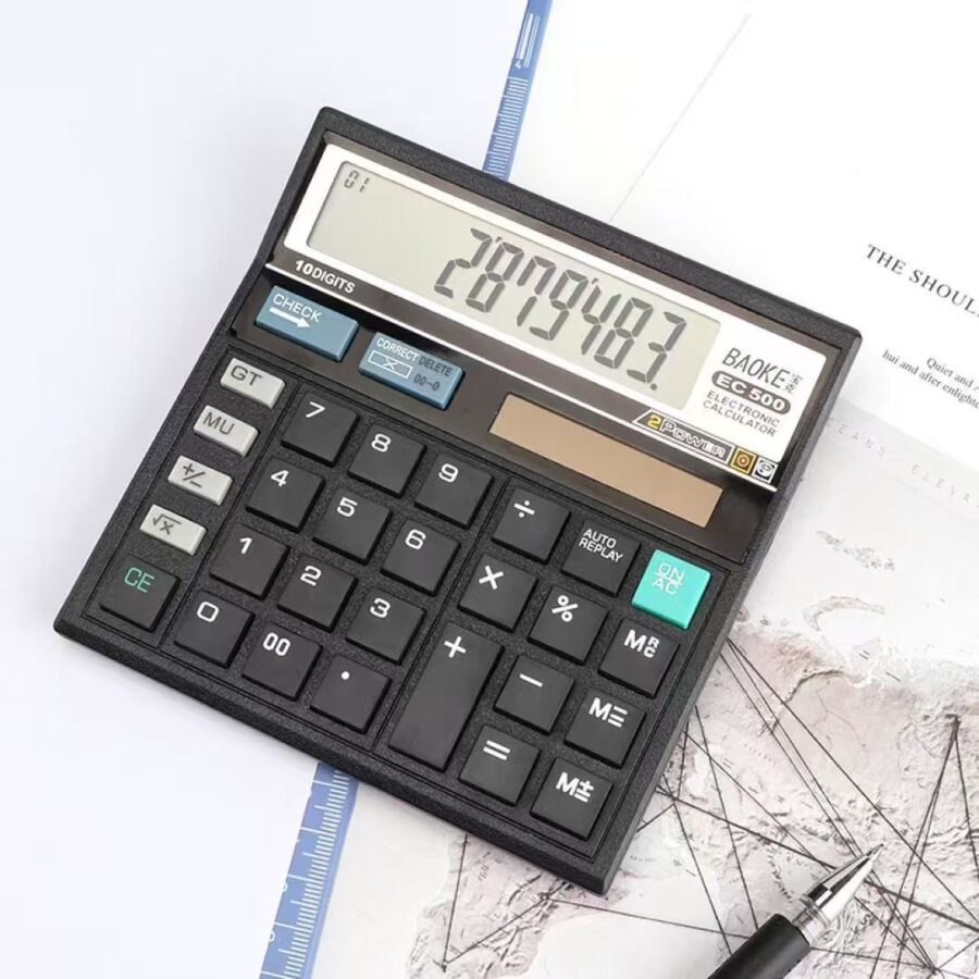 Solar Office Business Calculator for Accounting and Office Work