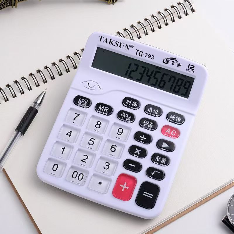 Desktop Calculator for Office Supplies and Accounting
