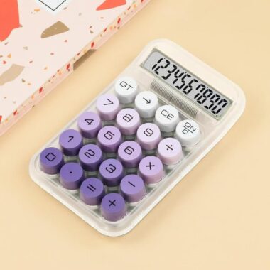 Stylish Portable Desktop Calculator for Office and School