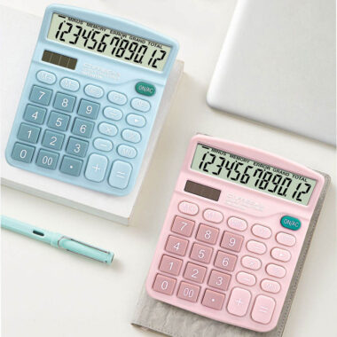Office Desk Financial Calculator for Accounting and Business